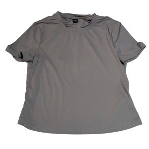 Silquee Performance‎ Tee Womens Medium Grey Excellent Short Sleeve JIT20365309